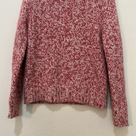 Eddie Bauer Mock Neck Chunky Knit Sweater Womens Medium Angora Rabbit Lambswool - Picture 5 of 10